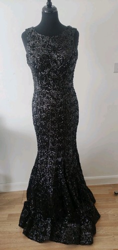 Sequin evening prom dress uk10 - prom,