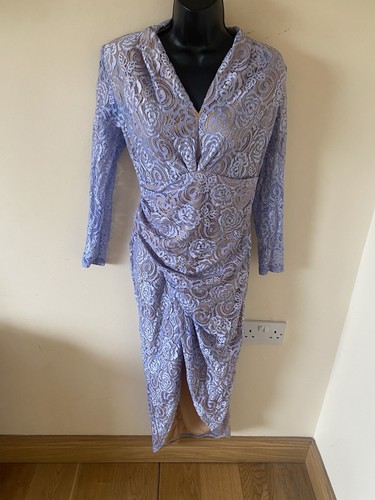 Blue lace ruched - blue,